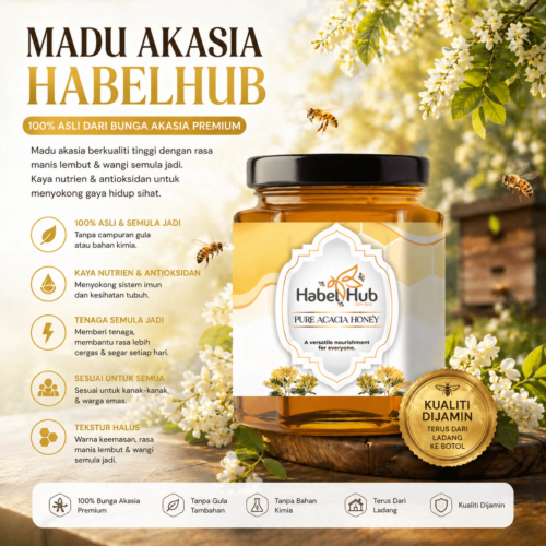 Madu Akasia Asli Habelhub 1kg