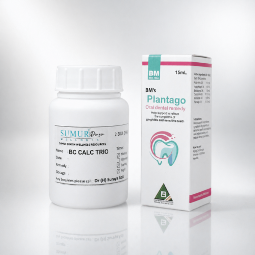 Kombo Untuk Masalah Gigi dan Gusi Sensitif - Calcaria Trio & Plantago Oral Dental Remedy