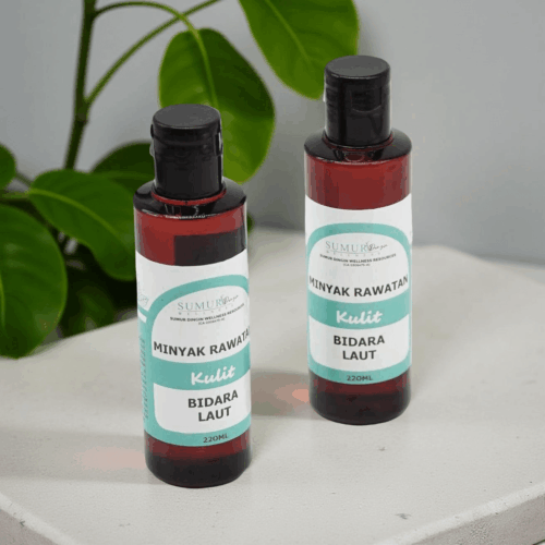 Merawat pelbagai masalah kulit yang sakit,merekah, kering, bernanah dan tersangat gatal - Minyak Bidara Laut (Kecil) 220ML